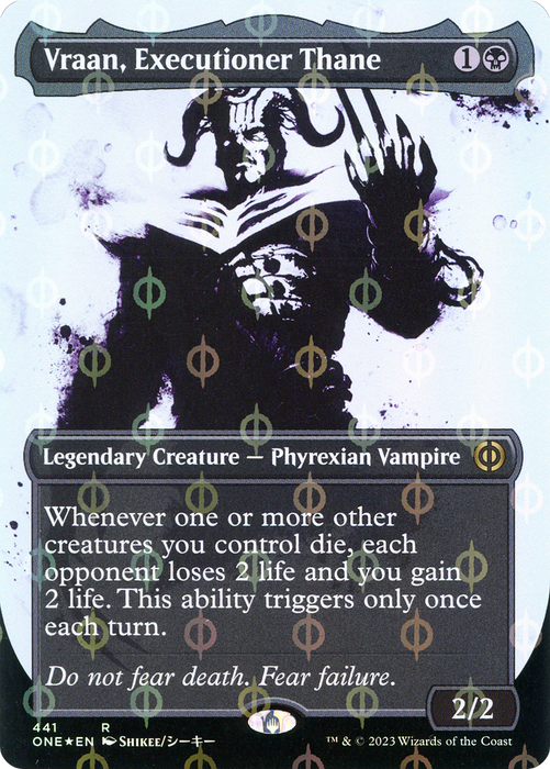 Vraan, Executioner Thane (ONE-441) - rare: (Showcase) (Borderless) - Foil