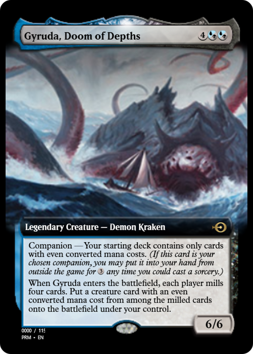 Gyruda, Doom of Depths (PRM-80859) - rare: (companion) - Foil