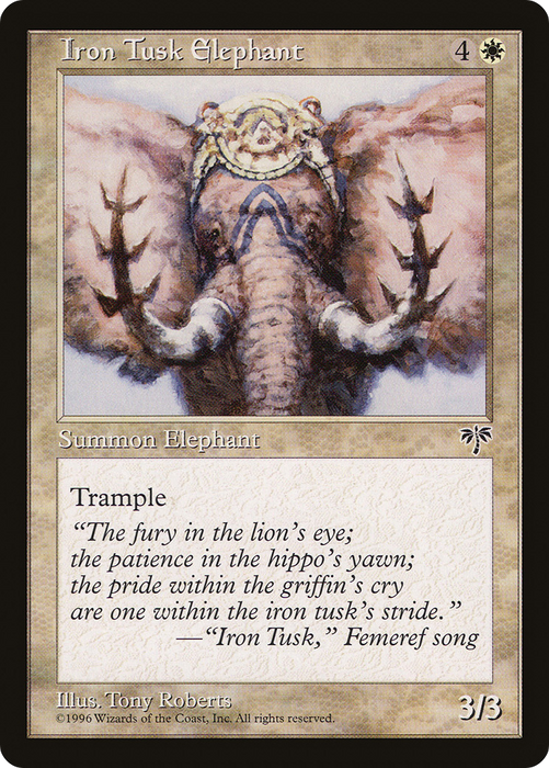 Iron Tusk Elephant (MIR-022) - uncommon