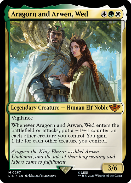 Aragorn and Arwen, Wed (LTR-287) - mythic - Foil