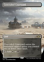 Concealed Courtyard (OTJ-302) - rare (Borderless) - Foil