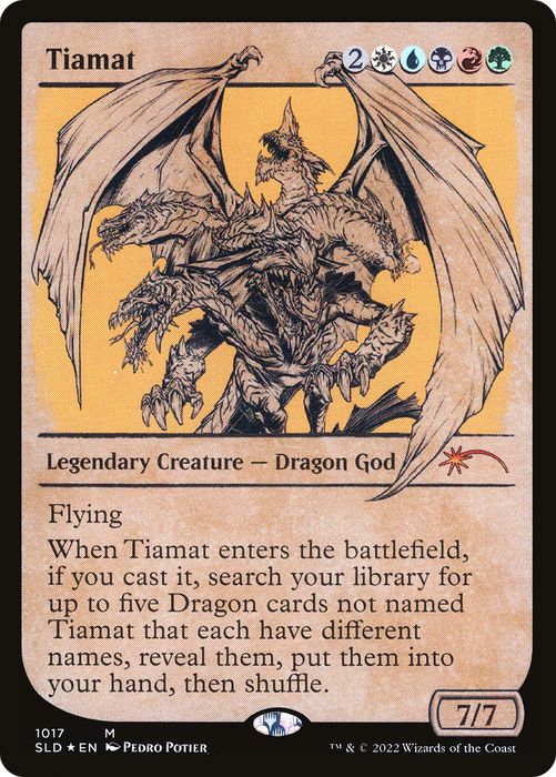 Tiamat (SLD-1017) - mythic: (Showcase) - Foil