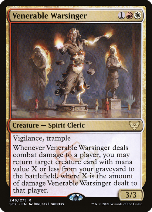 Venerable Warsinger (PPSTX-246P) - rare - Foil