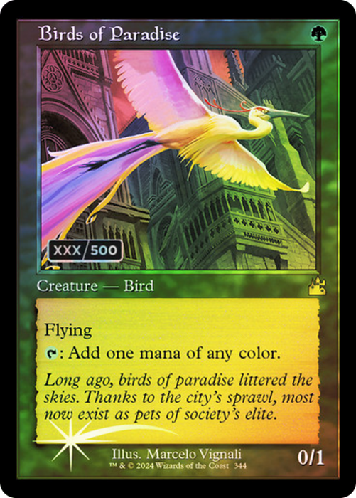 Birds of Paradise (RVR-344Z) - rare - Foil