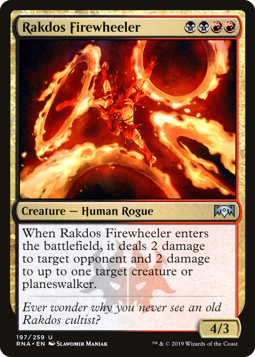 Rakdos Firewheeler (RNA-197) - uncommon - Foil