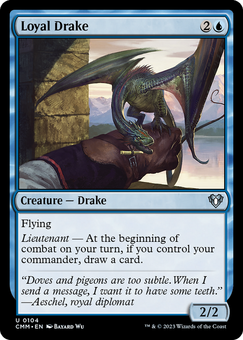 Loyal Drake (CMM-104) - uncommon - Foil