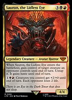 Sauron, the Lidless Eye (LTR-288) - mythic - Foil