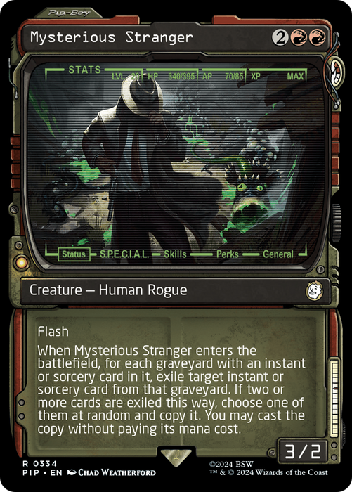 Mysterious Stranger (PIP-334) - rare: (Showcase) - Foil
