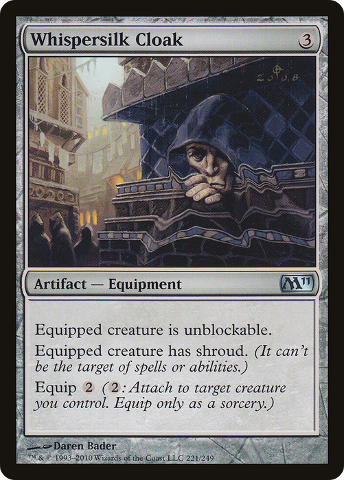 Whispersilk Cloak (M11-221) - uncommon