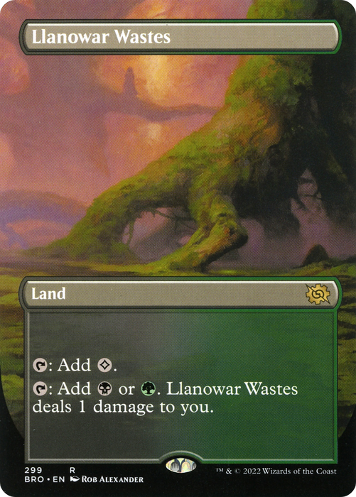 Llanowar Wastes (BRO-299) - rare (Borderless)