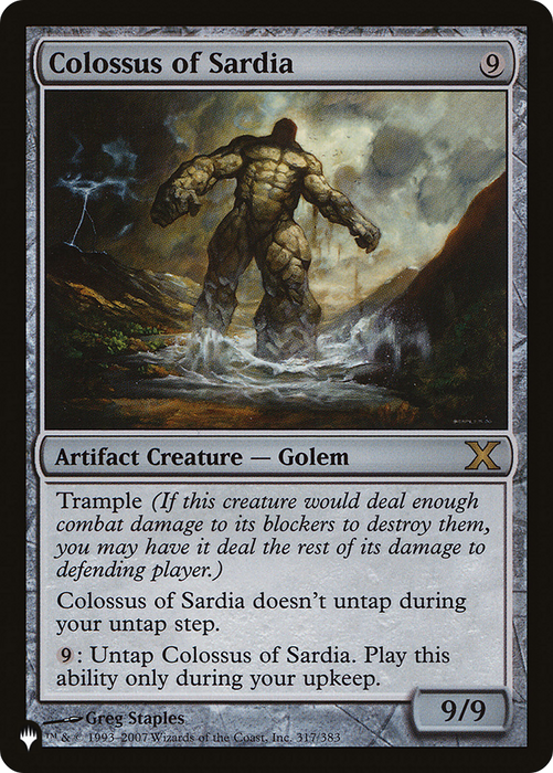 Colossus of Sardia (LIST-10E-317) - rare