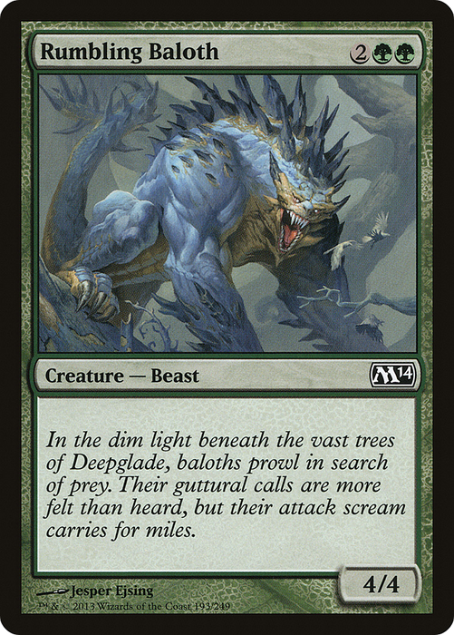 Rumbling Baloth (M14-193) - common - Foil