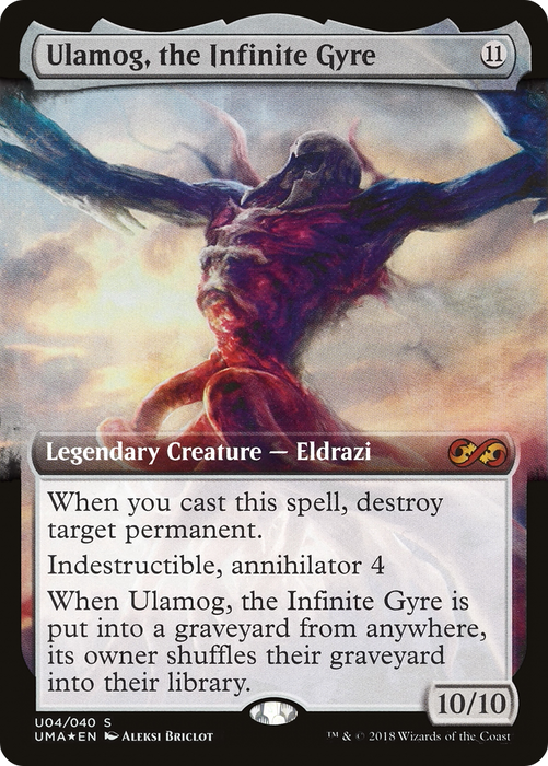 Ulamog, the Infinite Gyre (UMA:BT-0U4) - mythic: (Extended Art) - Foil