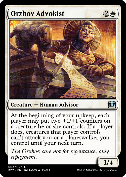 Orzhov Advokist (PZ2-003) - uncommon - Foil