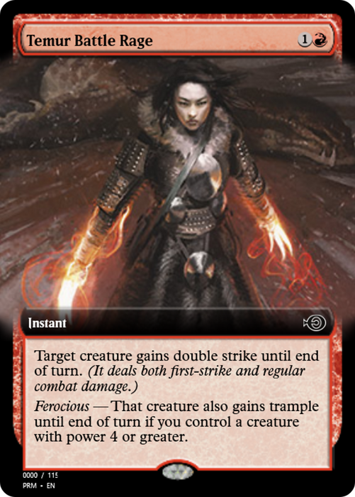 Temur Battle Rage (PRM-86144) - uncommon - Foil