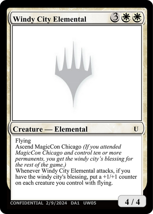 Windy City Elemental (UNK-UW05B) - uncommon