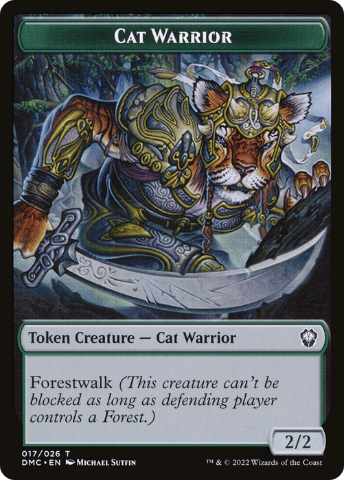 Cat Warrior (TDMU-017) - common - Foil