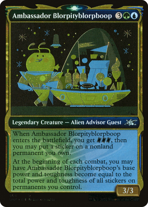 Ambassador Blorpityblorpboop (UNF-505) - uncommon: (Showcase) - Foil