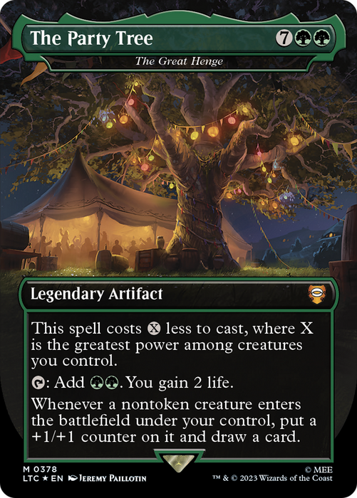 The Great Henge (LTC-378) - mythic / The Party Tree (Borderless) - Foil