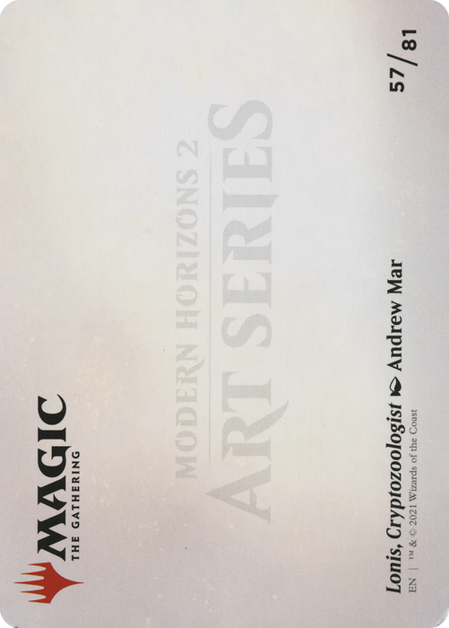 Lonis, Cryptozoologist // Lonis, Cryptozoologist (AMH2-057) - common (Borderless) - Foil