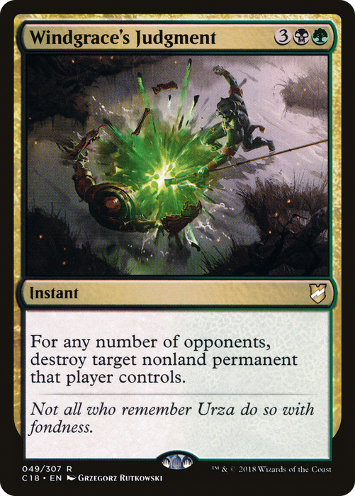 Windgrace's Judgment (C18-049) - rare