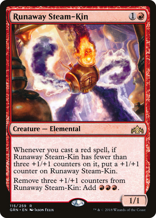 Runaway Steam-Kin (GRN-115) - rare - Foil