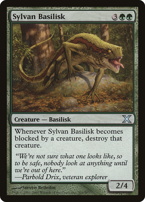 Sylvan Basilisk (10E-301) - uncommon - Foil