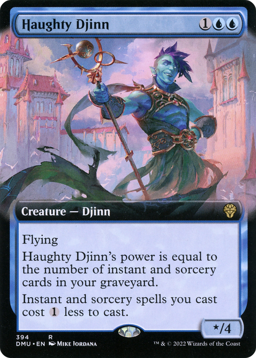 Haughty Djinn (DMU-394) - rare: (Extended Art)