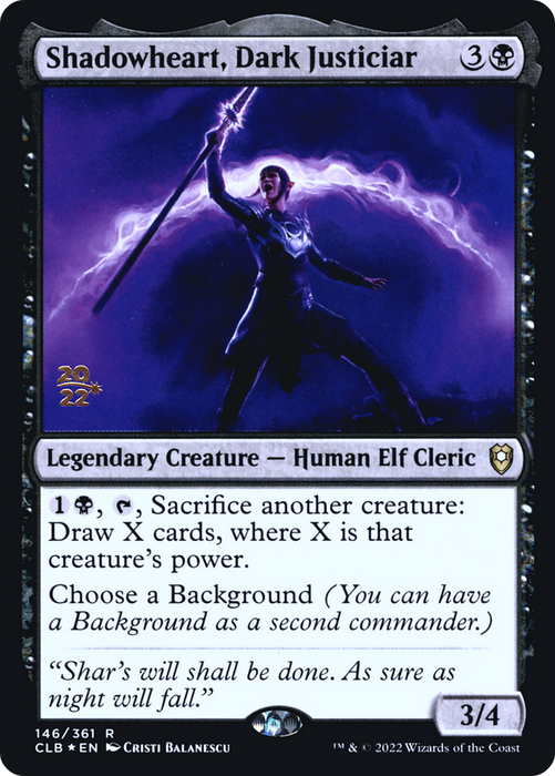 Shadowheart, Dark Justiciar (PRE-146S) - rare - Foil