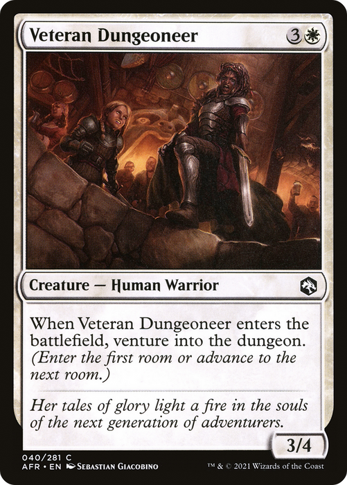 Veteran Dungeoneer (AFR-040) - common - Foil