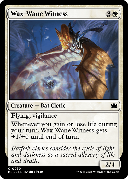 Wax-Wane Witness (BLB-039) - common - Foil