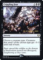Crippling Fear (PRE-82S) - rare - Foil