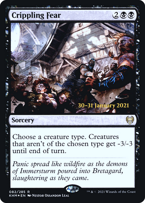Crippling Fear (PRE-82S) - rare - Foil