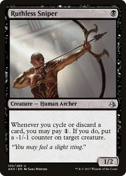 Ruthless Sniper (AKH-105) - uncommon - Foil