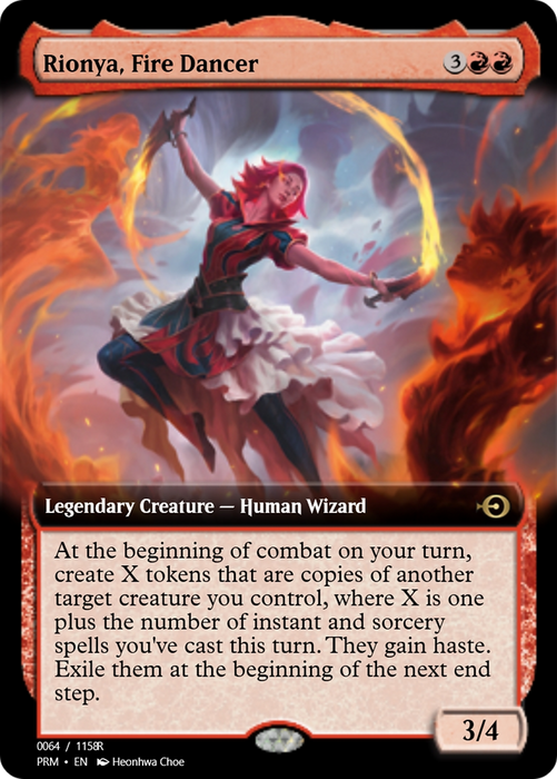 Rionya, Fire Dancer (PRM-90100) - rare - Foil