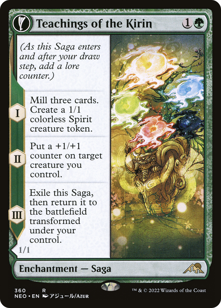 Teachings of the Kirin // Kirin-Touched Orochi (NEO-360) - rare: (Showcase, fandfc)