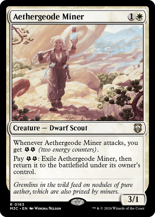 Aethergeode Miner (M3C-163) - rare - Foil