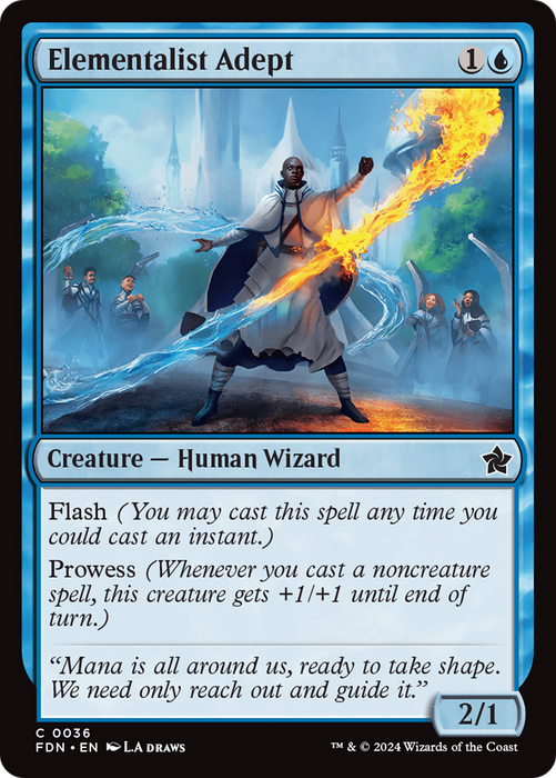 Elementalist Adept (FDN-036) - common - Foil