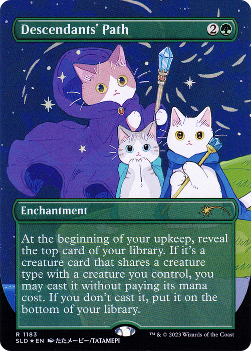 Descendants' Path (SLD-1183) - rare (Borderless) - Foil