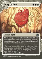 Grasp of Fate (WOT-003) - uncommon: (Showcase) (Borderless) - Foil