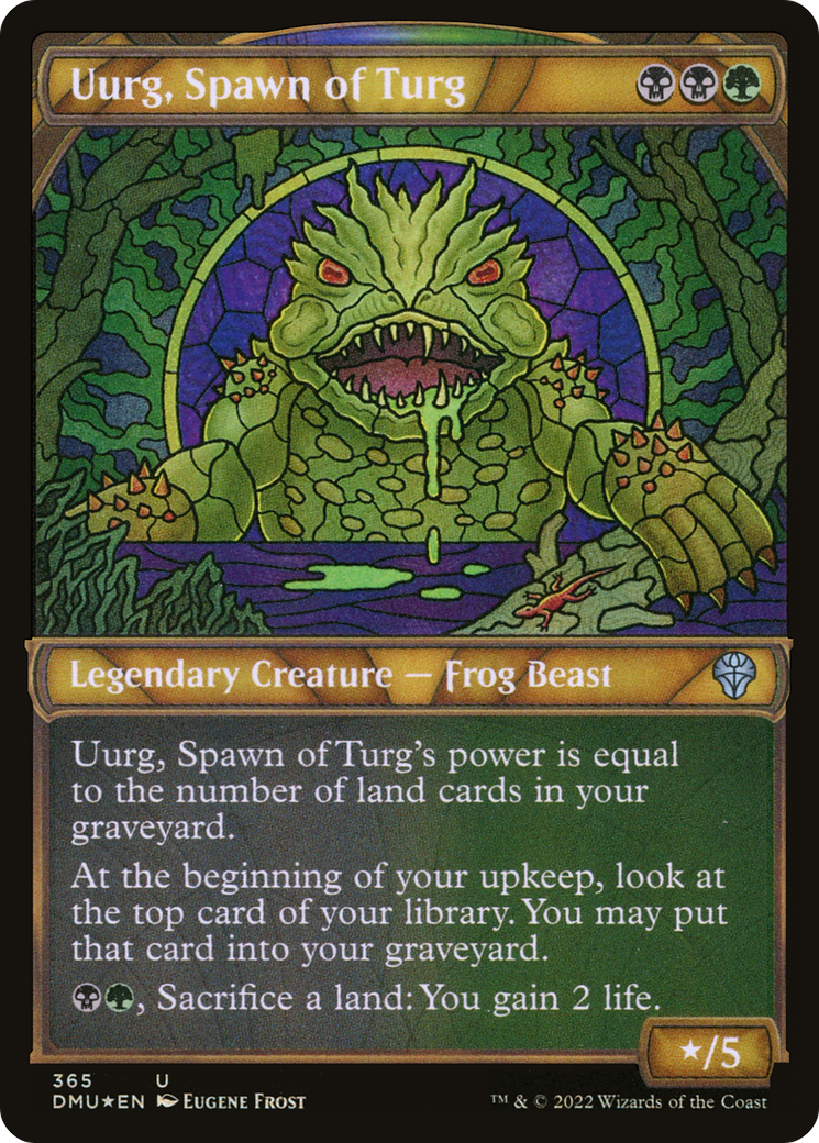 Uurg, Spawn of Turg (DMU-365) - uncommon: (Showcase) - Foil