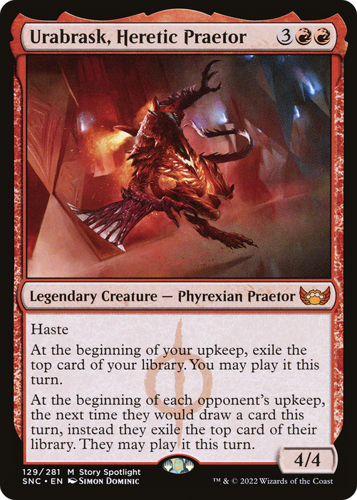 Urabrask, Heretic Praetor (SNC-129) - mythic - Foil