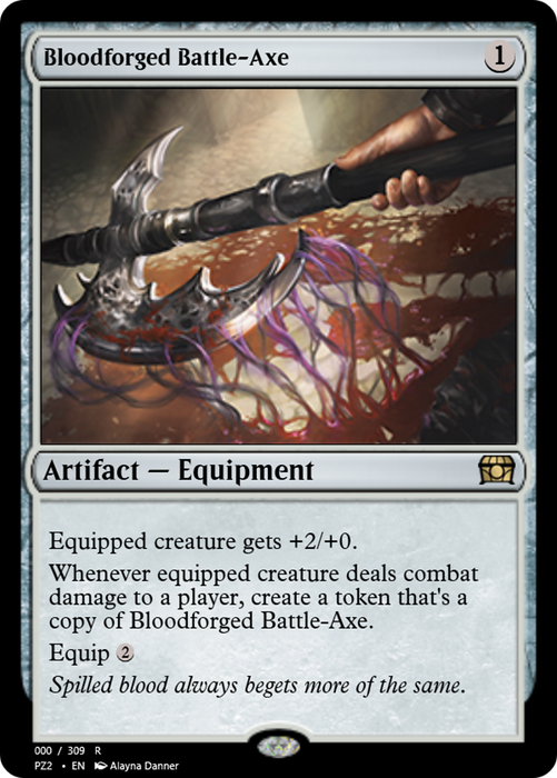 Bloodforged Battle-Axe (PZ2-65713) - rare - Foil