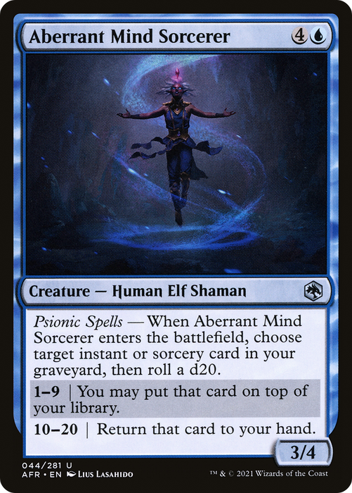 Aberrant Mind Sorcerer (AFR-044) - uncommon