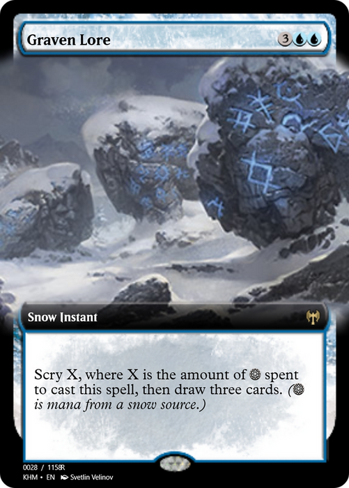 Graven Lore (PRM-88256) - rare: (snow) - Foil