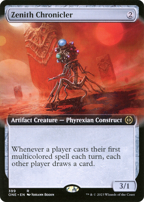 Zenith Chronicler (ONE-399) - rare: (Extended Art) - Foil