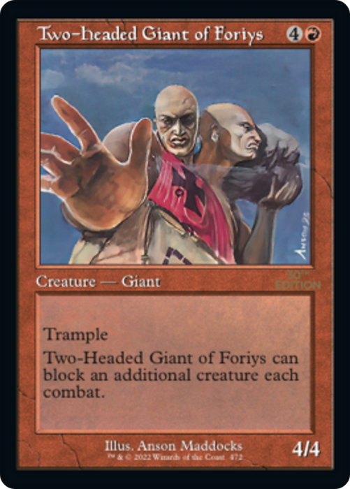 Two-Headed Giant of Foriys (30A-472) - rare