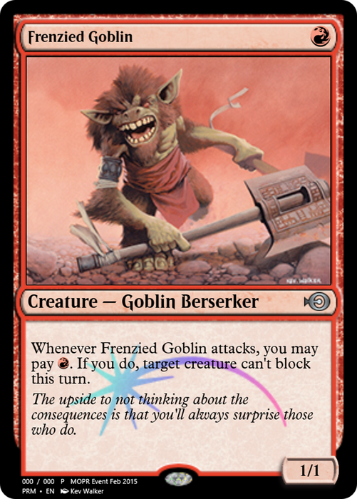 Frenzied Goblin (PRM-55703) - uncommon - Foil