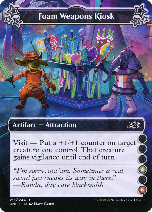 Foam Weapons Kiosk (UNF-211C) - common - Foil