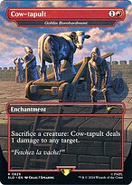 Goblin Bombardment (SLD-825) - rare / Cow-tapult (Borderless)